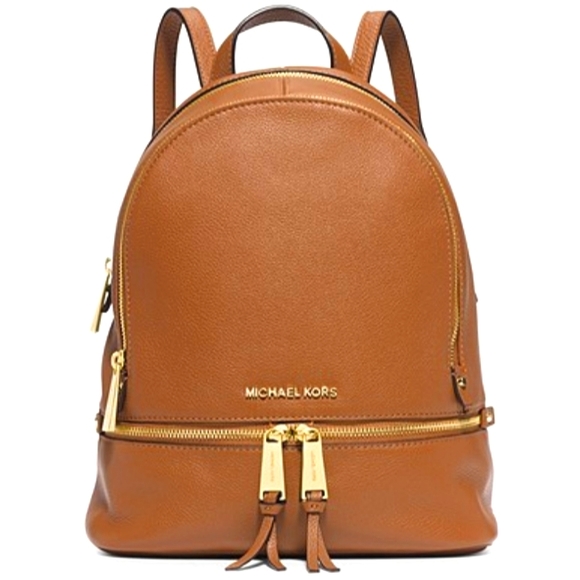 Michael Kors Handbags - Rhea Medium Leather Backpack